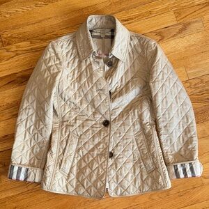 Burberry Quilted Tan Jacket